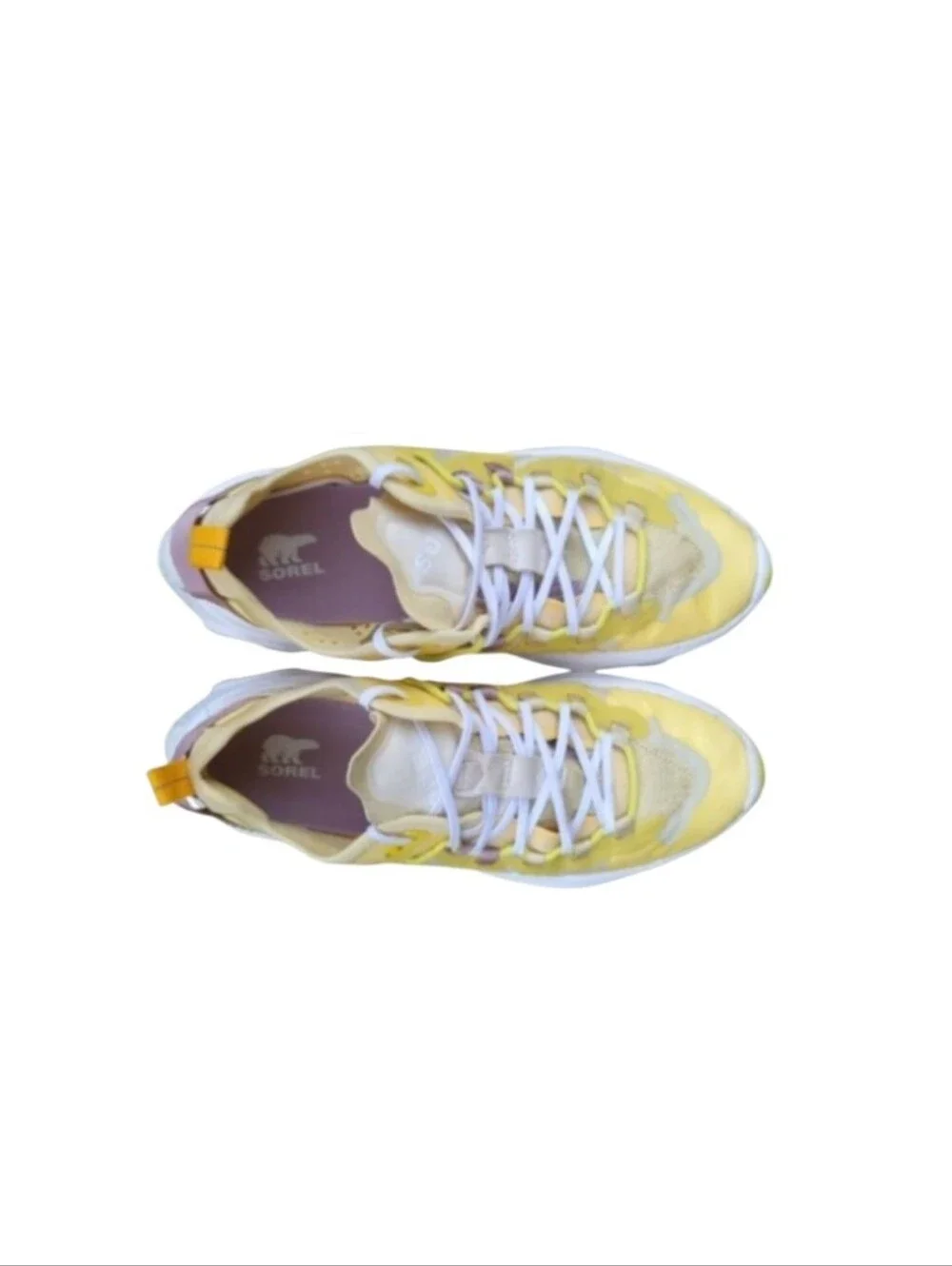Sorel Kinetic Breakthru Breakthrough Yellow Gold Athletic Outdoor Sneaker Shoe 9